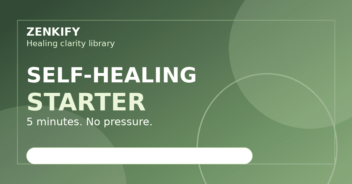 Self-Healing Does Not Mean Doing It Alone
